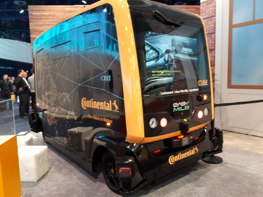 8일(현지시간) 미국 라스베이거스 컨벤션센터에서 열린 소비자가전쇼(CES) 2019 내 콘티넨탈.  김양혁 기자